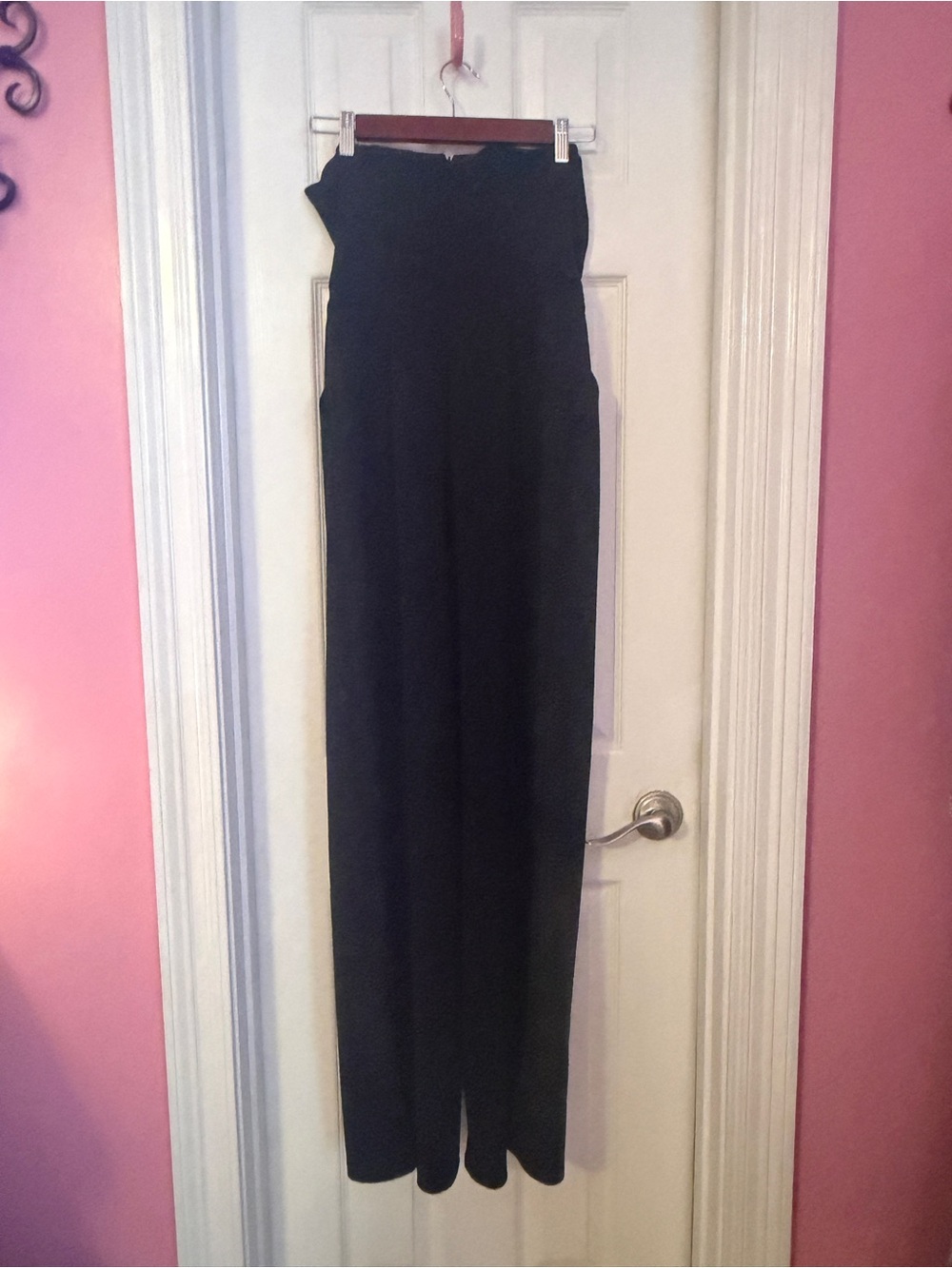 entro Black High-Waist Wide-Leg Jumpsuit